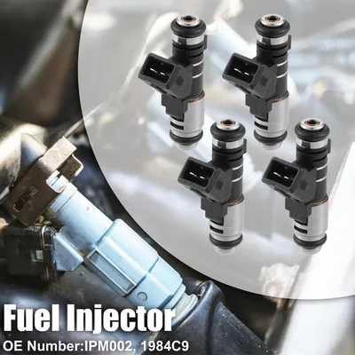 Image de 4 Pcs IPM002 1984C9 Carburant Injecteur pour Citroen C2 C3 2009-2013 1.1L