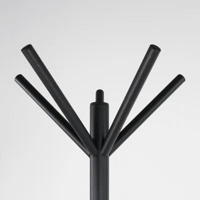 Produktbild von Spinder Design Sticks Garderobe Freistehend mit 5 Haken 40x40x181 - Schwarz