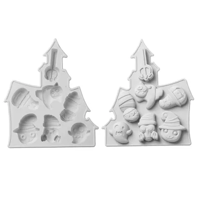 Produktbild von Silikon Backform Horror Figuren - Halloween Keks