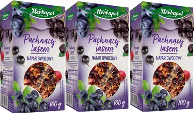 Produktbild von Herbapol Waldfrüchte Früchtetee lose 3x 100g - loser Tee Mischung ohne Koffein