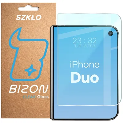 Produktbild von Gehärtetes Glas für iPhone Duo, Bizon Glass Clear