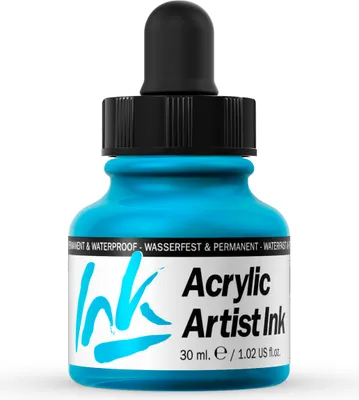 Acrylic Artist Inks Vallejo 60010 Light Blue 30ml Airbrush Tinte