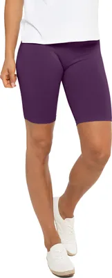 Produktbild von Celodoro Damen Kurzleggings (1 Stück) Stretch-Jersey Radlerhose aus Baumwolle - Lila L