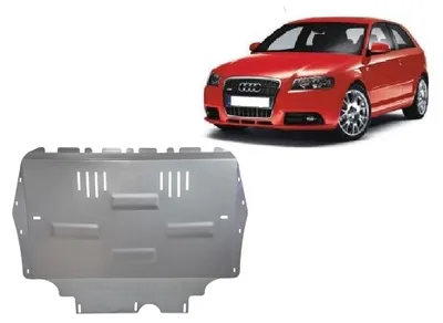 Immagine prodotto di Protezione sottoscocca in alluminio per motore e trasmissione, compatibile con Audi A3 dal 2003 al 2012