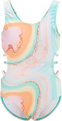 Produktbild von Badeanzug Mädchen 110-158, schnelltrocknend, UV-Schutz, für Schwimmbad