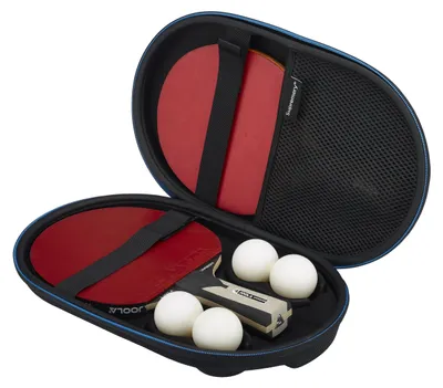 Immagine prodotto di Custodia per racchette da ping pong - Contenitore per 2 racchette e 4 palline