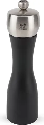 Obrázok produktu pre Peugeot FIDJI, Mlynček na korenie, Čierna, Nerezová oceľ, Nerezová oceľ, Drevo, 200 mm
