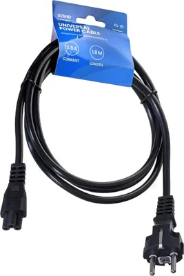 Image de SAVIO CL-81 Câble d'alimentation 1,8 m