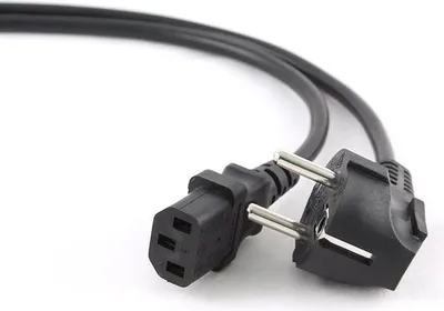 Productafbeelding van Gembird PC-186-VDE-3M stroomkabel met VDE-certificering, 3 meter, zwart