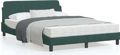 Produktbild von Bettgestell mit Kopfteil Dunkelgrün 120x200 cm Samt 373155