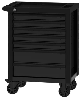 Produktbild von HBM Werkzeugwagen mit 7 Schubladen, 76,5 cm, schwarz