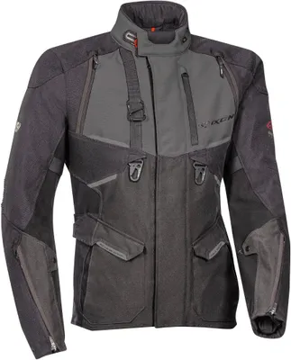 Produktbild von Ixon Eddas Motorrad Textiljacke Farbe: Schwarz/Grau, Grösse: L