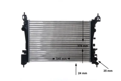 Produktbild von MAHLE CR 1182 000S Kühler Wasserkühler Motorkühler für OPEL Corsa D Schrägheck (S07) Corsa E Schrägheck (X15) Adam (M13) für VAUXHALL
