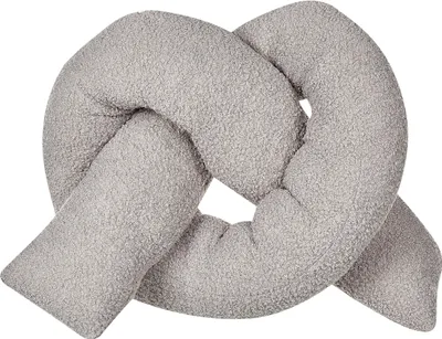 Obrázek produktu pro BELIANI Polštář šedý 172 x 14 cm plyšové čalounění dekorativní měkká výplň doplňky dekorace obývací pokoj ložnice