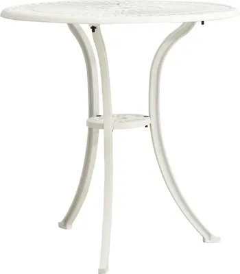 Produktbild von vidaXL Zahradní stůl bílý 62x62x65 cm Hliníkový odlitek