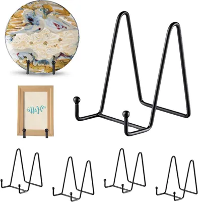 Productafbeelding van 5 Stuks IJzeren Schildersezel voor Decoraties - Ideaal voor Boeken, Foto's, CD's en Verzamelstukken (15 cm)