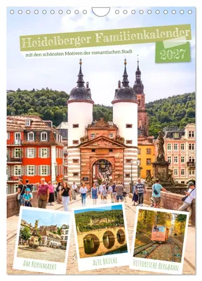 Produktbild von Heidelberger Familienkalender (Wandkalender 2027 DIN A4 hoch), CALVENDO Monatskalender