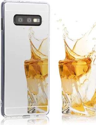 Produktbild von NALIA Spiegel Hülle für Samsung Galaxy S10e, Slim Handyhülle Mirror Case Cover Silber