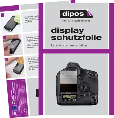 Produktbild von 5x Schutzfolie für Canon Eos 1D Mark IV klar Displayschutzfolie Folie Display Schutz dipos