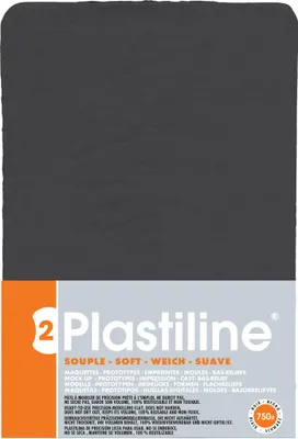 Produktbild von Plastiline Plastiline, Block 750g, Härtegrad 2 (weich) - Schwarz 7950T