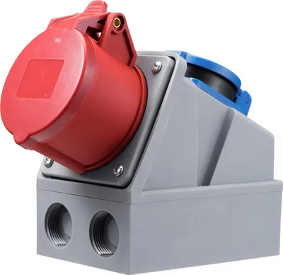 Produktbild von CEE-Kombi-Wanddose McPower 1x Schutzkontakt 1x CEE 16A IP44