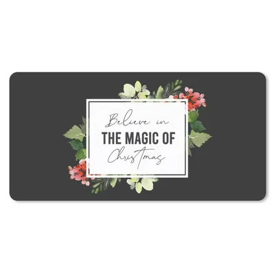 Produktbild von MuchoWow® Schreibtischunterlage Weihnachten - Zitat - Magie 80x40 cm - XXL Mauspad - Gaming Mauspad
