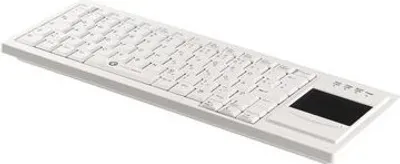 Image de GETT Cleantype Xtra Touch WL clavier sans fil avec touchpad couleur blanc mise en page