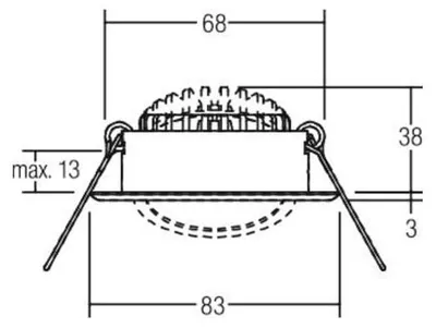 Zdjęcie produktu dla Brumberg 38369073, 3 K, 640 lm, IP20, Biały