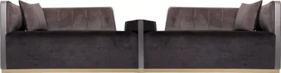 Zdjęcie produktu dla Elegancka brązowa sofa z tkaniny do salonu i gabinetu
