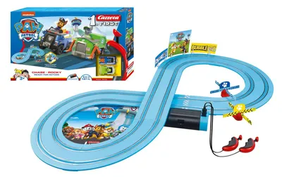 Immagine prodotto di Pista da corsa per auto Carrera PAW PATROL - Pronto all'azione, da 3 anni