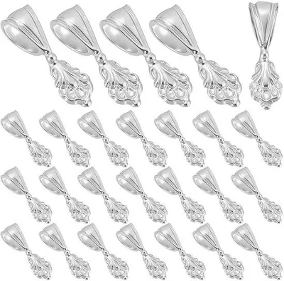 Produktbild von Messing Sieradenclip Bladvormig 1 cm Lang für Ketten und Armbänder