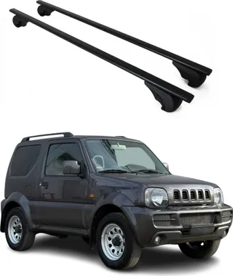 Obrázek produktu pro Příčné střešní nosiče pro Suzuki Jimny 1998–2018, černé