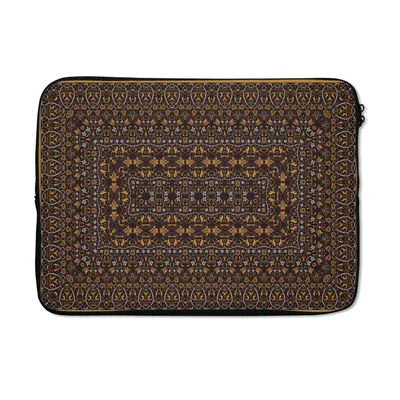 Produktbild von MuchoWow® Laptop Hülle 13 Zoll Persische Teppiche - Teppiche - Muster - Orange Laptoptasche - Laptophülle - Sleeve - Rundumschutz