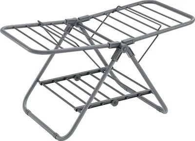 Produktbild von Famanu Wäscheständer mit 2 Flügeln - Platzsparendes Design - 44 cm x 101 cm x 54 cm