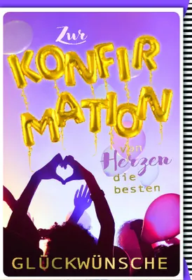 Produktbild von Konfirmation - Karte mit Umschlag - von Herzen