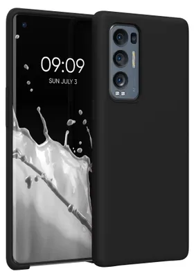 Produktbild von kwmobile Handyhülle für Oppo Find X3 Neo Hülle - Case Silikon - Kabelloses Laden - Schutzhülle Cover in Schwarz
