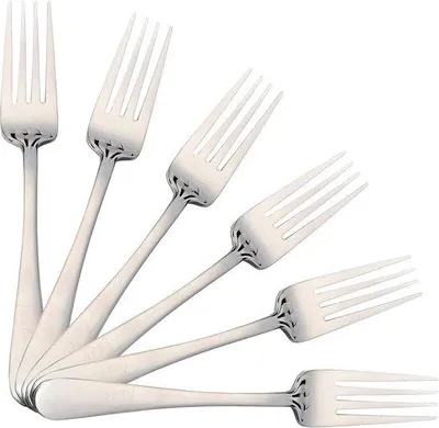 Produktbild von Famanu Tafelgabeln Set von 6 - Hochglanz Edelstahl 18/0