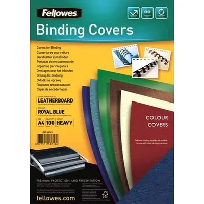 Image de Fellowes Präsentationsdeckb. DeltaRoyalblau A4 250G 100
