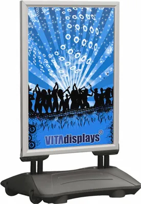 Produktbild von DIN A1 Werbeaufsteller WindPro® (graue Basis)