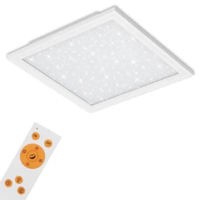 Zdjęcie produktu dla Panel LED ściemnialny gwieździste niebo ultra-płaski CCT 36W biały metal Briloner