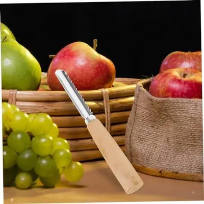 Produktbild von Birnenentsteiner zum Entfernen von Obstkernen 2 Stück aus Edelstahl und Holz mit Glattem Kernentferner Handliches Küchenwerkzeug für Obst und Gemüse