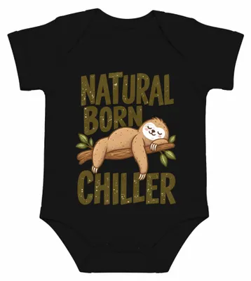 Imagen del producto de Body de bebé con estampado de perezoso dormilón, color , talla 12/18 meses