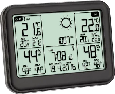 Produktbild von TFA Dostmann MEMO 35.1141.01 Funk-Wetterstation Vorhersage für 12 bis 24 Stunden (35.1141.01)