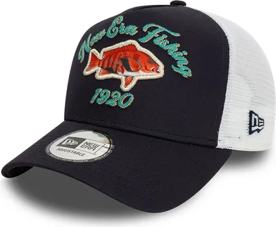 Produktbild von New Era A-Frame Mesh Trucker Cap - FISHING 1920 navy