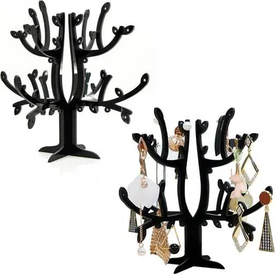 Produktbild von Famanu Schmuckständer mit 52 Fächern - Acrylbaum