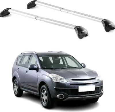 Image de Barres de toit pour Citroen C-Crosser 2007-2012 5P Gris Argenté 2 pièces ABE