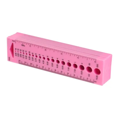 Immagine prodotto di Calibro per aghi da maglia in plastica, righello per aghi da maglia in plastica, calibro per aghi da maglia, righello per cucito, righello CM, righello