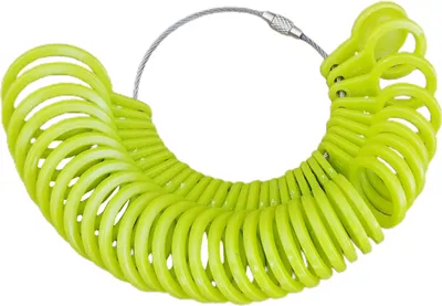 Produktbild von Fingerring-Stick-Messgerät, professionelles, präzises, abnehmbares HK-Größen-DIY-Fingerring-Messwerkzeug für Juweliergeschäft-Grün