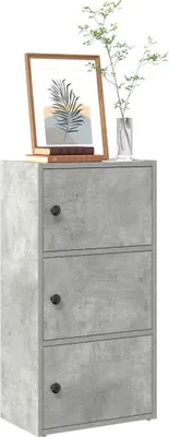 Produktbild von Maison Exclusive - Bücherregal Betongrau 40x24x77 cm Holzwerkstoff