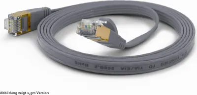 Produktbild von Wantec Patchkabel FTP CAT6 q=1,6x6,5mm 0,20m grau